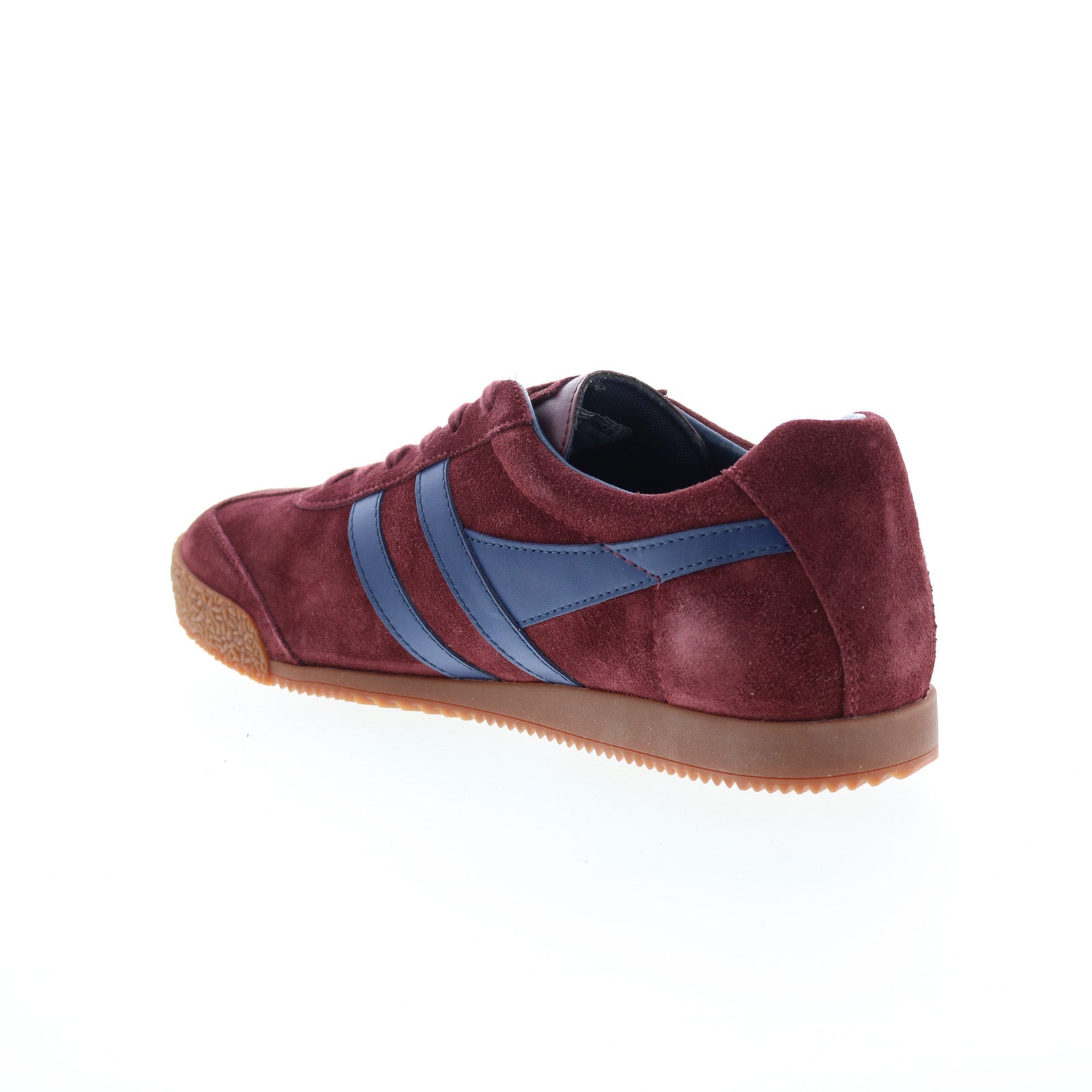 Gola Harrier Suede CMA192 Mens Burgundy Suede Lifestyle Sneakers Shoes