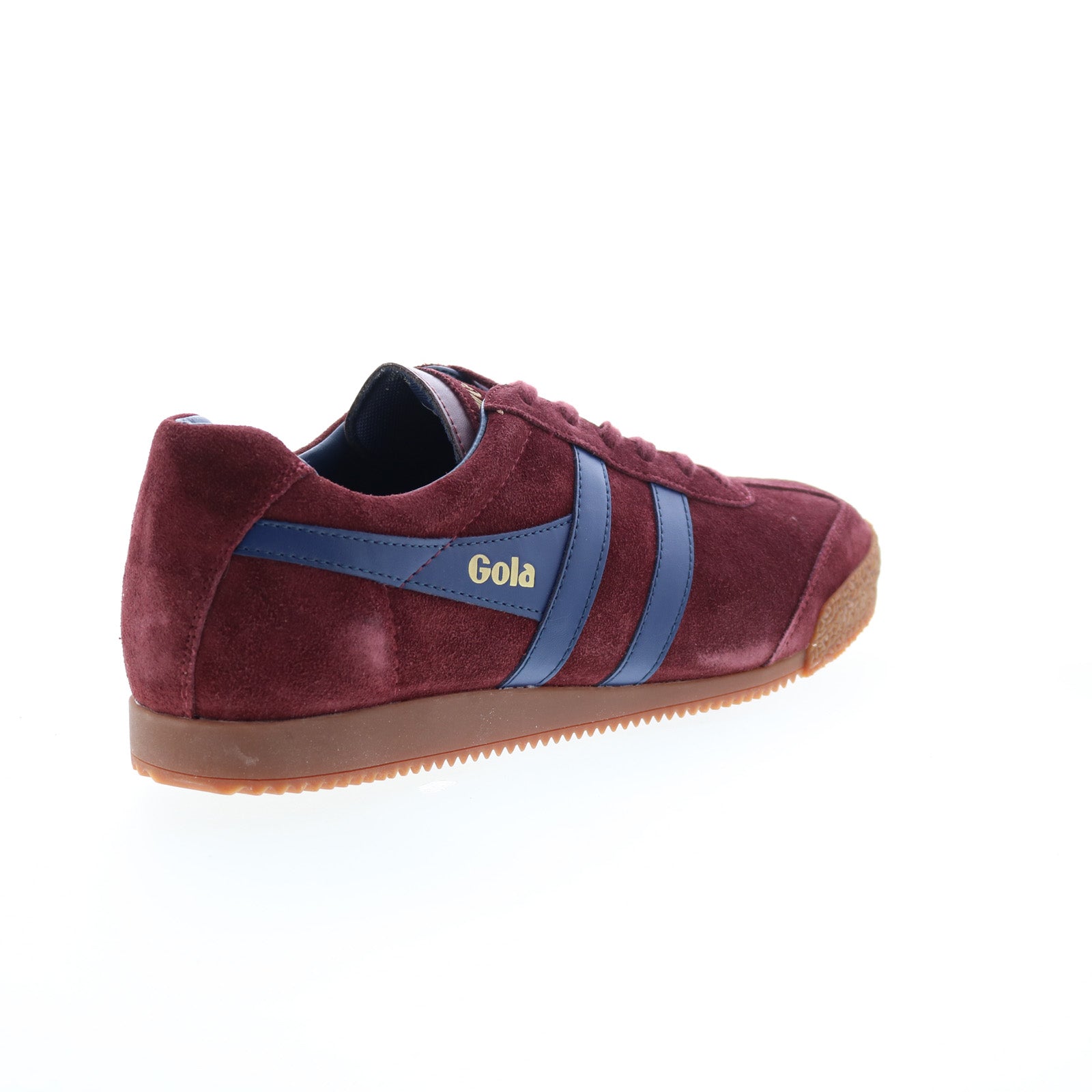 Gola Harrier Suede CMA192 Mens Burgundy Suede Lifestyle Sneakers Shoes