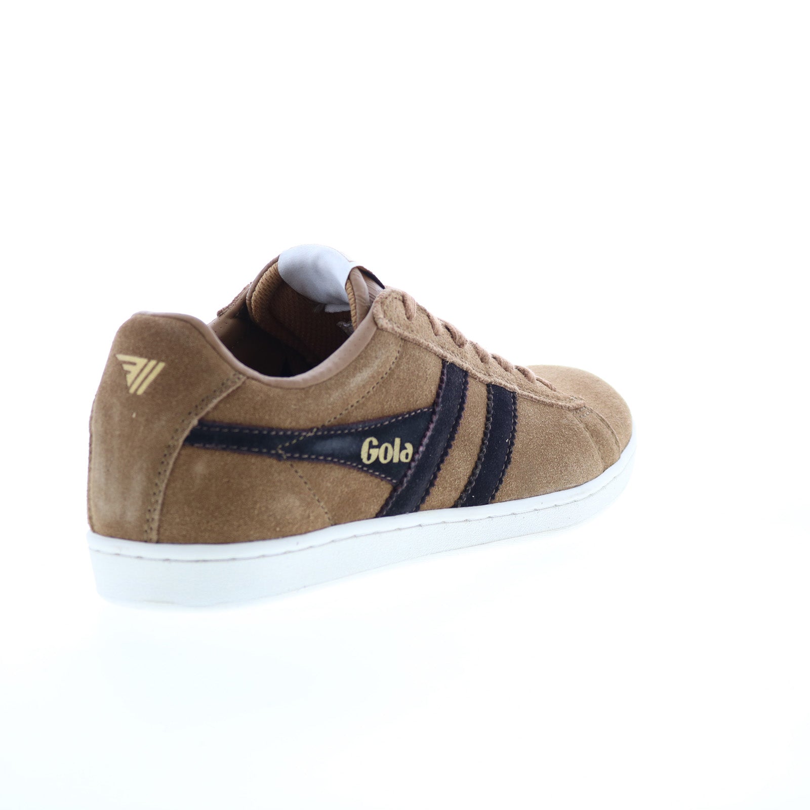 Gola Equipe Suede CMA495 Mens Brown Suede Lace Up Lifestyle Sneakers Shoes