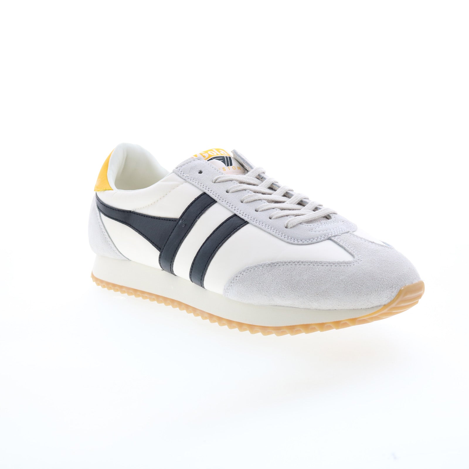 Gola Boston 78 CMB108 Mens White Canvas Lace Up Lifestyle Sneakers Shoes