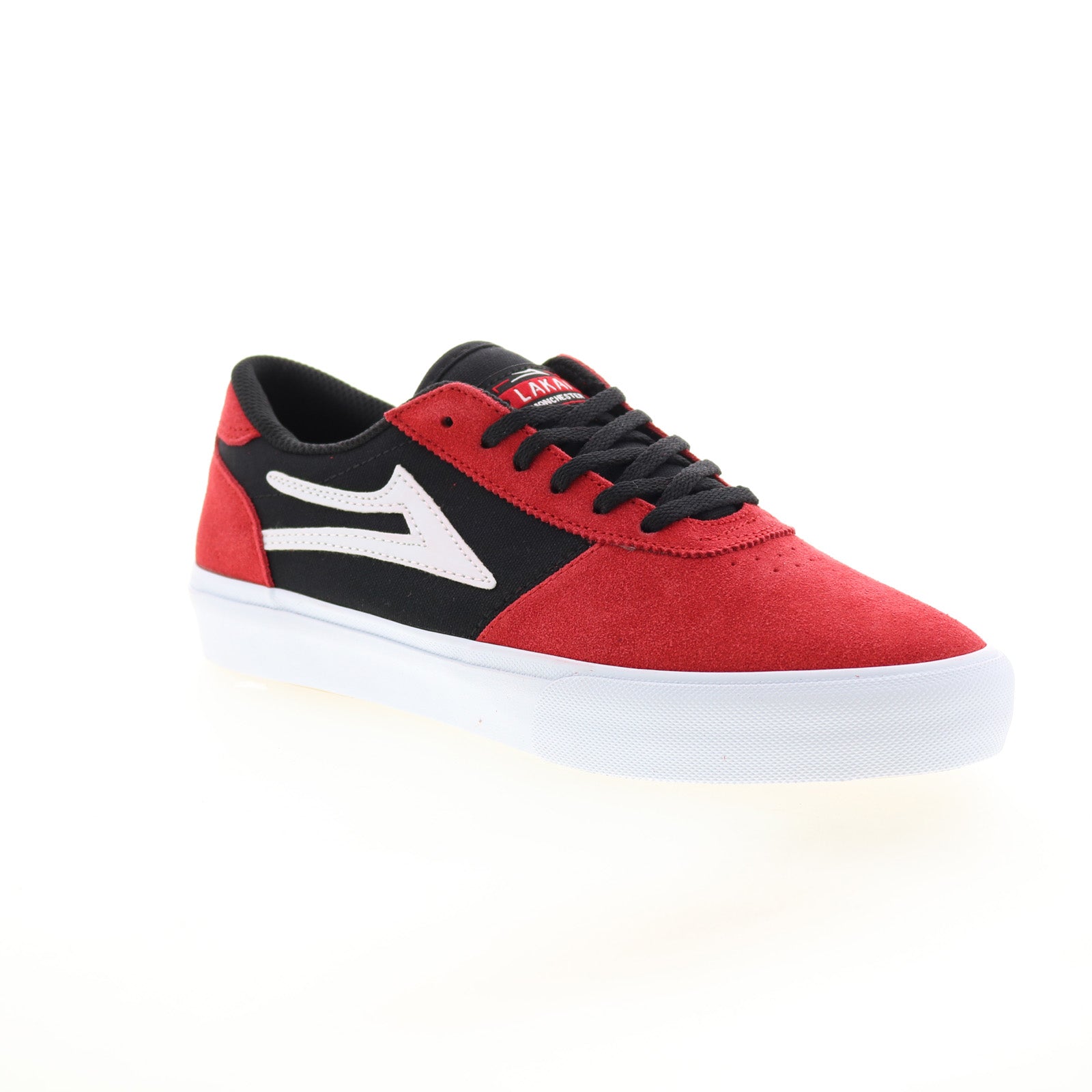 Lakai Manchester MS3220200A00 Mens Red Suede Skate Inspired Sneakers Shoes