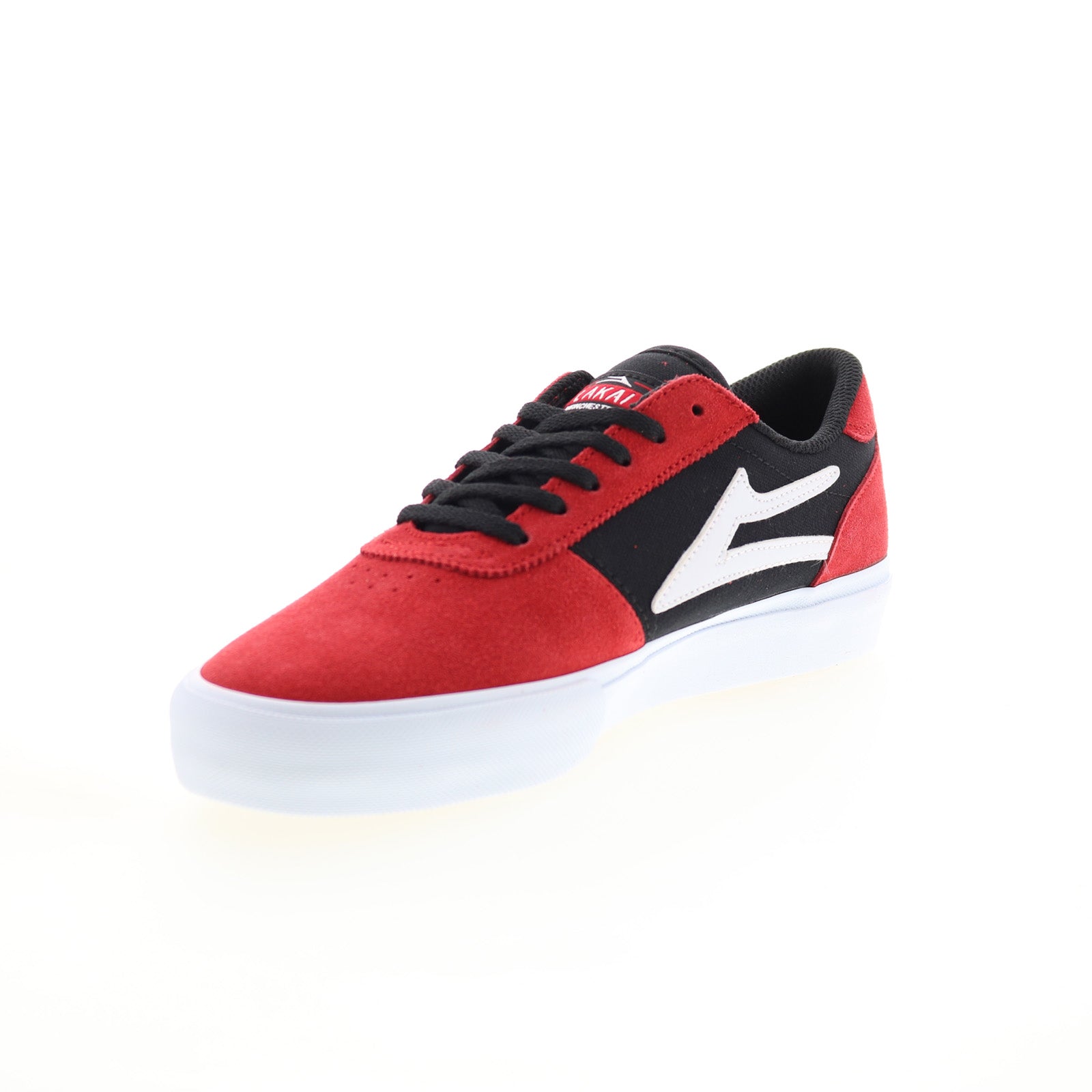 Lakai Manchester MS3220200A00 Mens Red Suede Skate Inspired Sneakers Shoes