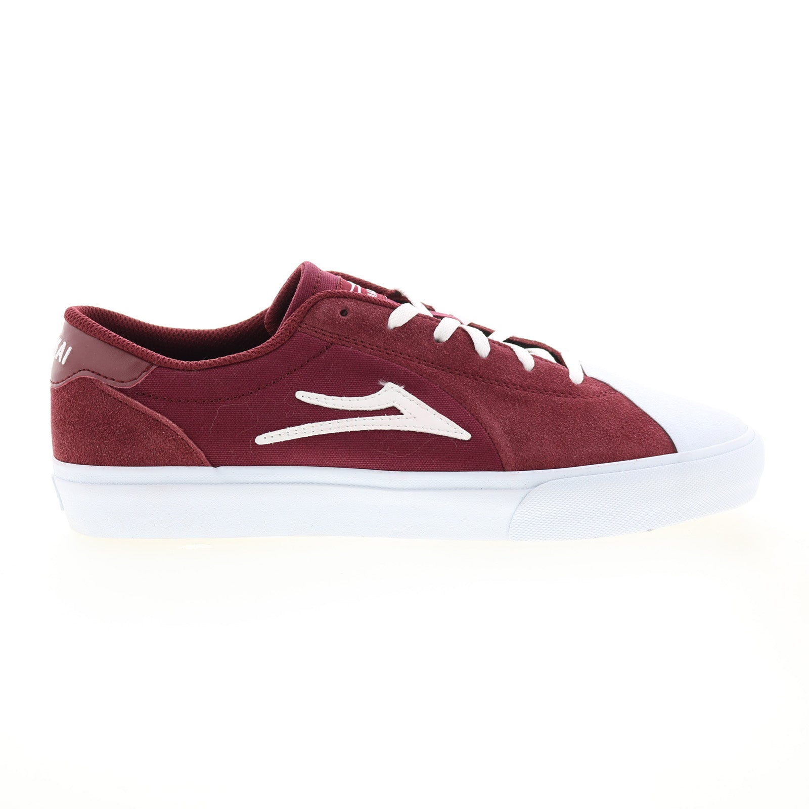 Lakai Flaco II MS4220112A00 Mens Burgundy Skate Inspired Sneakers Shoes