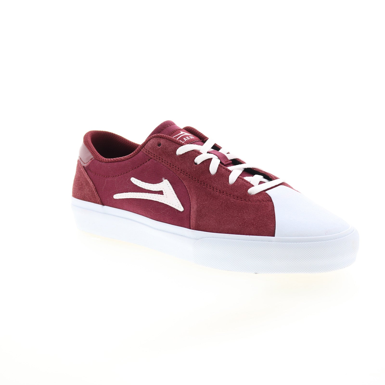 Lakai Flaco II MS4220112A00 Mens Burgundy Skate Inspired Sneakers Shoes