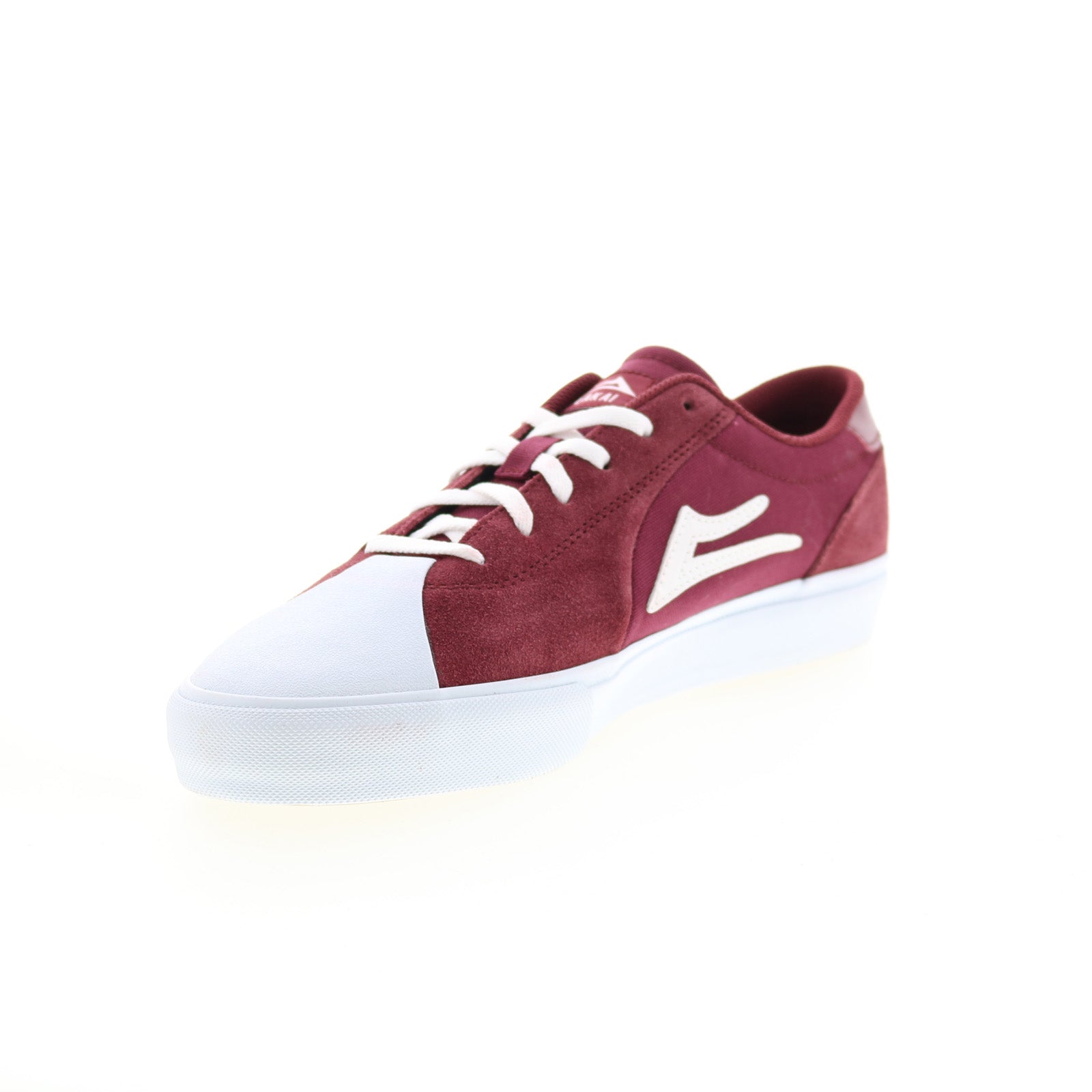 Lakai Flaco II MS4220112A00 Mens Burgundy Skate Inspired Sneakers Shoes