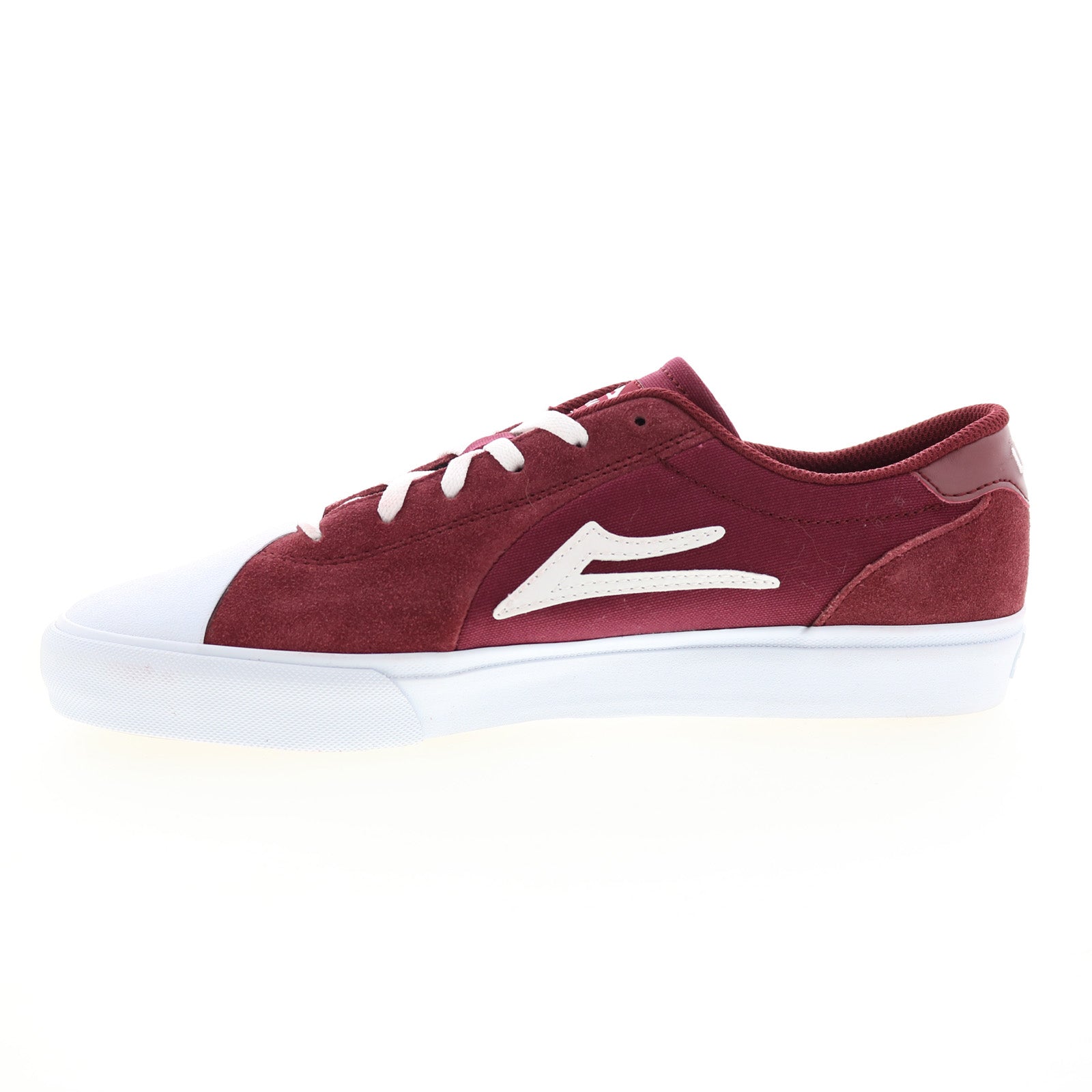 Lakai Flaco II MS4220112A00 Mens Burgundy Skate Inspired Sneakers Shoes