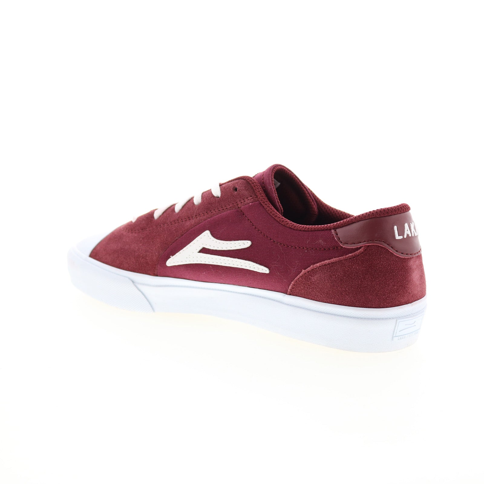 Lakai Flaco II MS4220112A00 Mens Burgundy Skate Inspired Sneakers Shoes