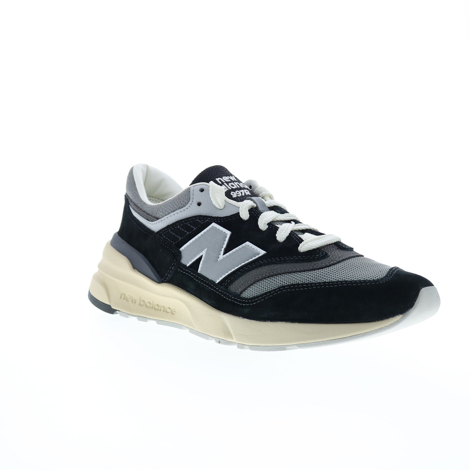 New Balance 997R U997RHC Mens Black Suede Lace Up Lifestyle Sneakers Shoes