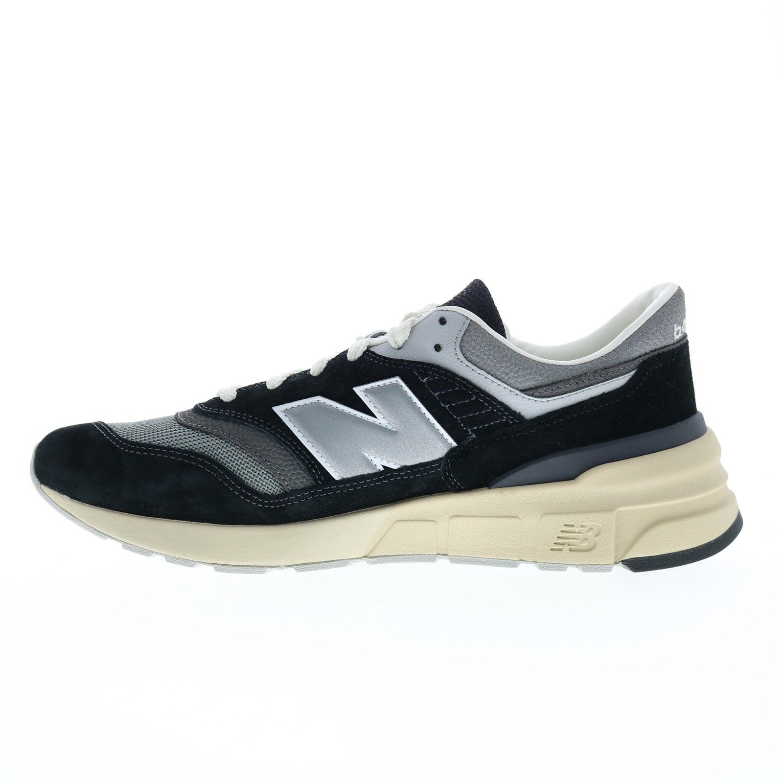 New Balance 997R U997RHC Mens Black Suede Lace Up Lifestyle Sneakers Shoes