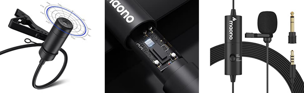 MAONO AU100R Wiederaufladbares Ansteckmikrofon Für Video