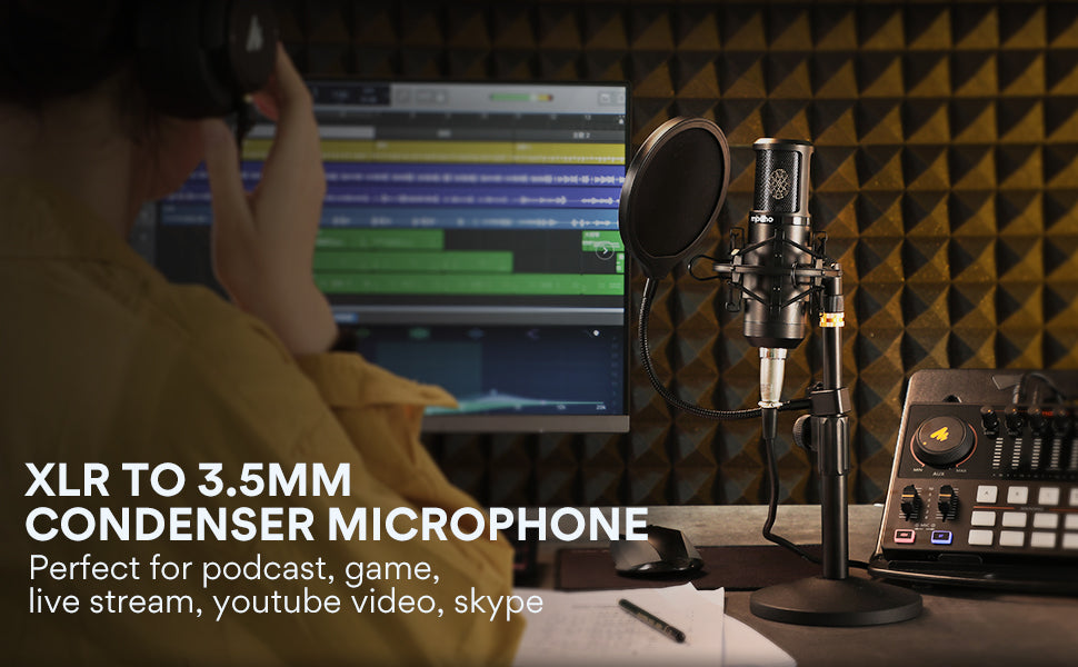 Maono PM325 microphone 3,5 mm pour studio