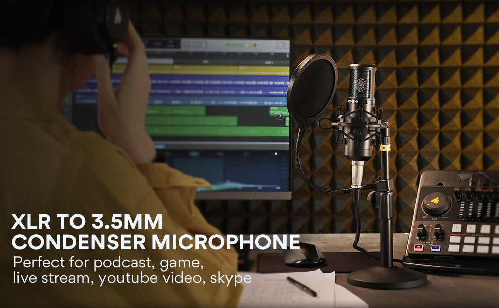 Maono PM325 3.5mm microphone for studio