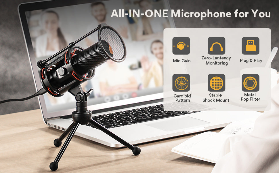 MAONO PM471 USB Microphone For Gaming