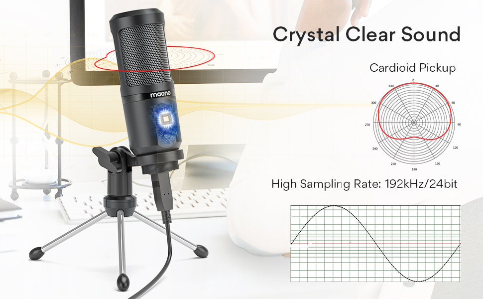 MAONO PM461 USB-Mikrofon für Spiele