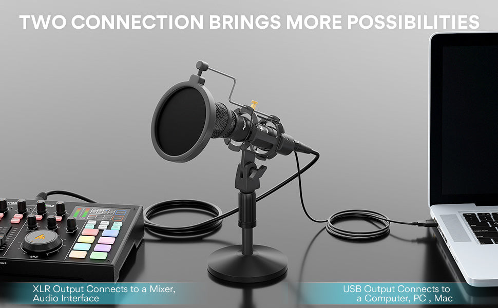Maono HD300 USB/XLR Microphone for Broadcast