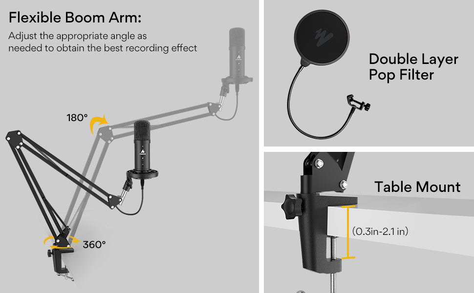 Maono USB Microphone for Studio