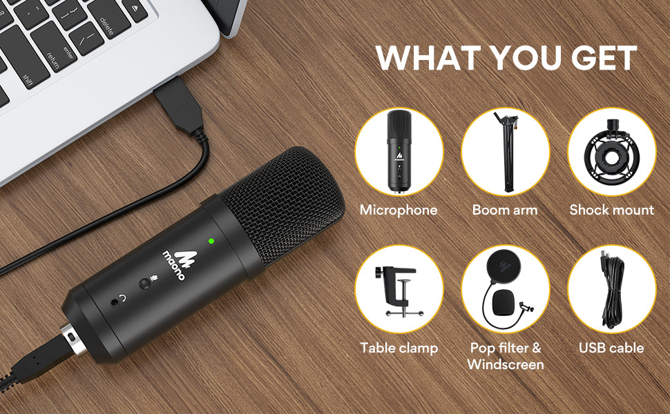 Maono USB Microphone for Studio