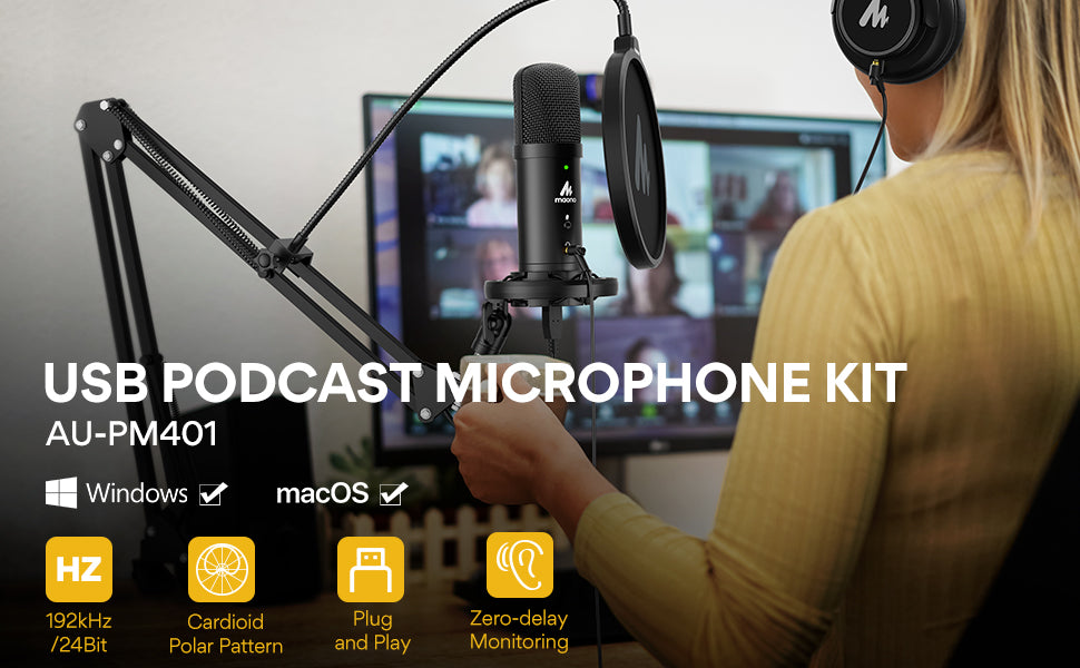Maono USB Microphone for Studio