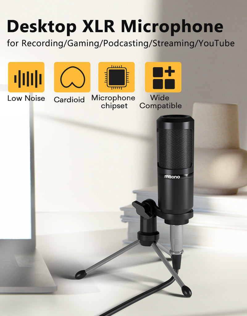 Microphone MAONO PM360 3,5 mm pour podcasting