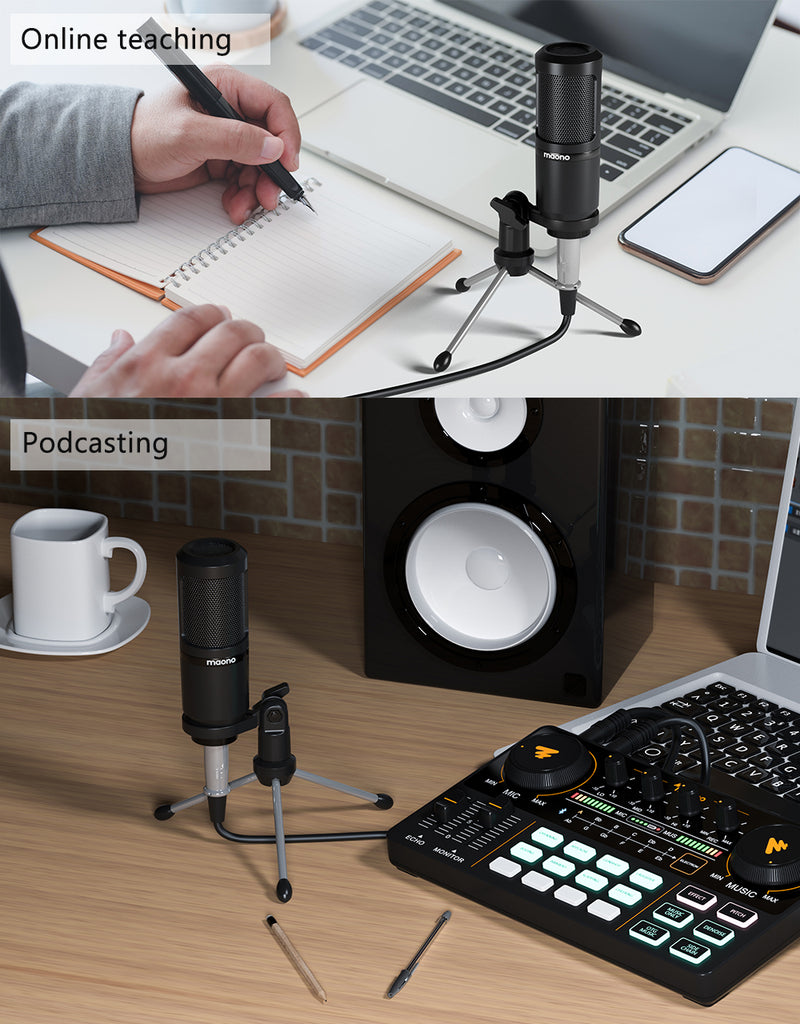 MAONO PM360 3,5-mm-Mikrofon für Podcasts
