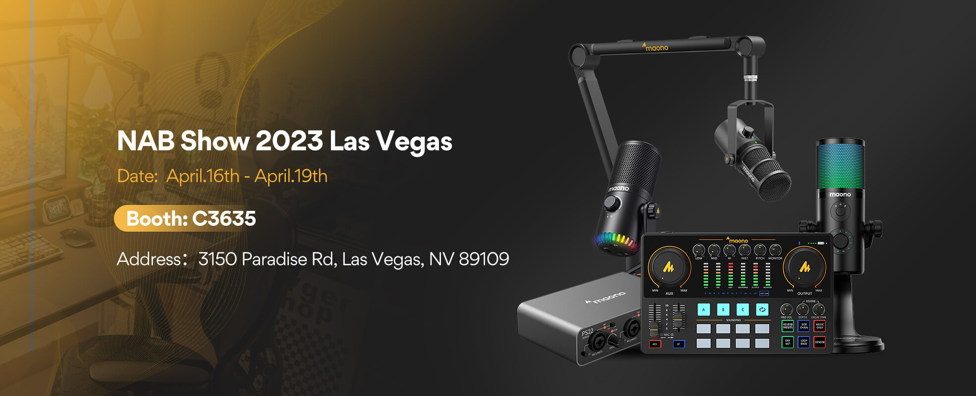 Maono NAB exhibition