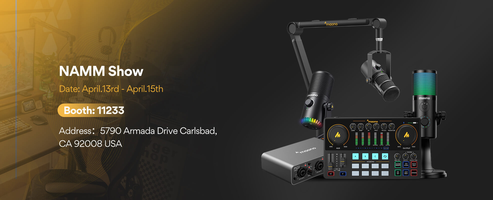 maono NAMM exhibition