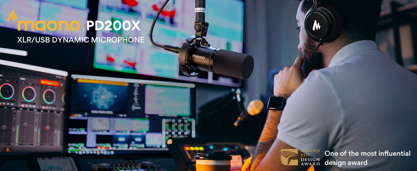 what equipment do you need to start a podcast? --Maono PD200X