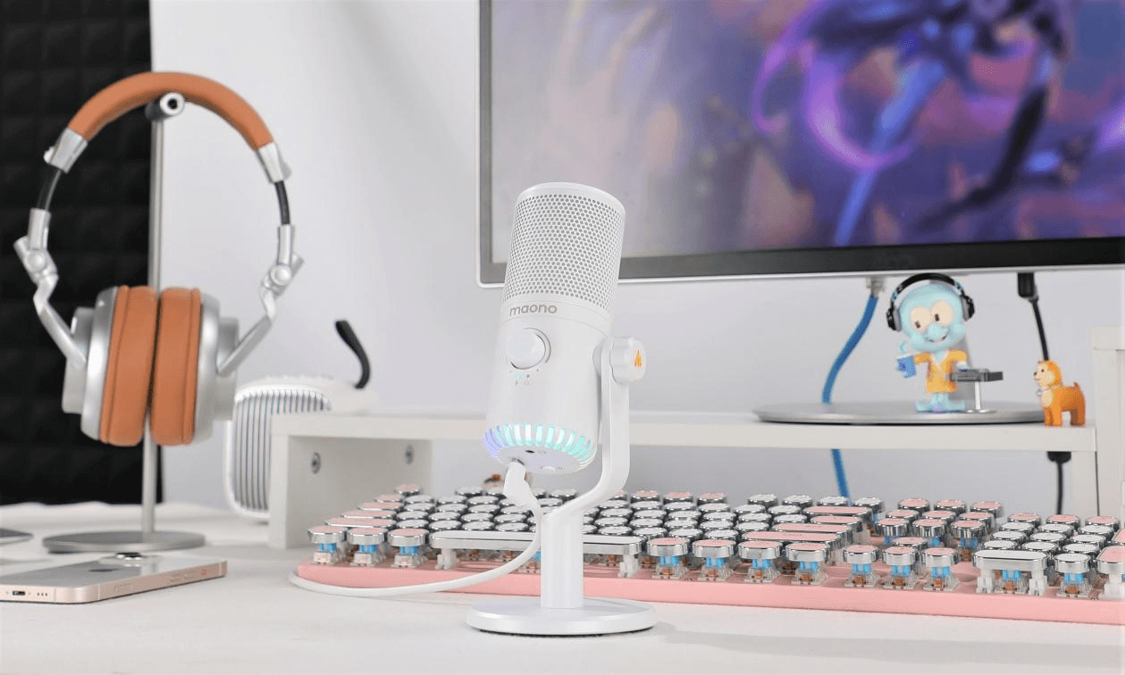 MAONO USB Gaming Microphone for PC, Noise Cancellation Condenser
