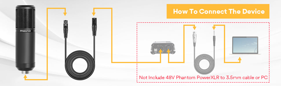 XLR condenser microphone kit