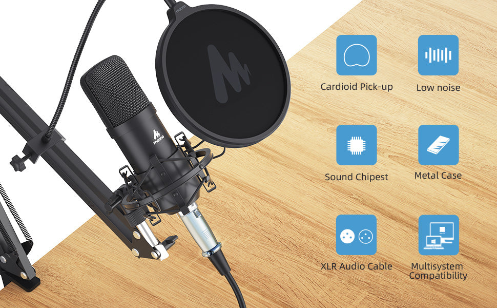 Maono a03 3.5mm mic for podcast