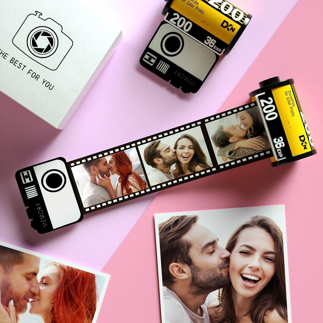 Custom Camera Roll Keychain Romantic Customized Gifts For Dad