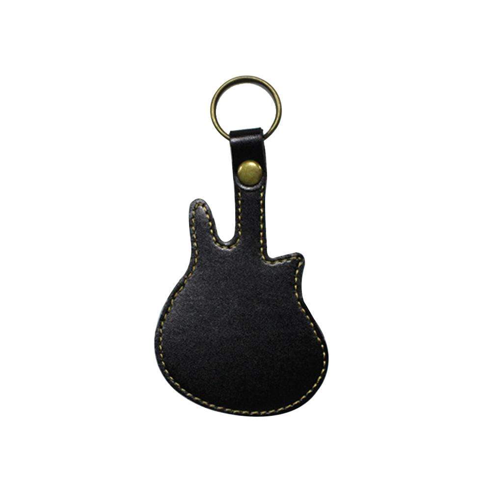 Guitar Pick Leather Case Pick Holder Guitar Shape