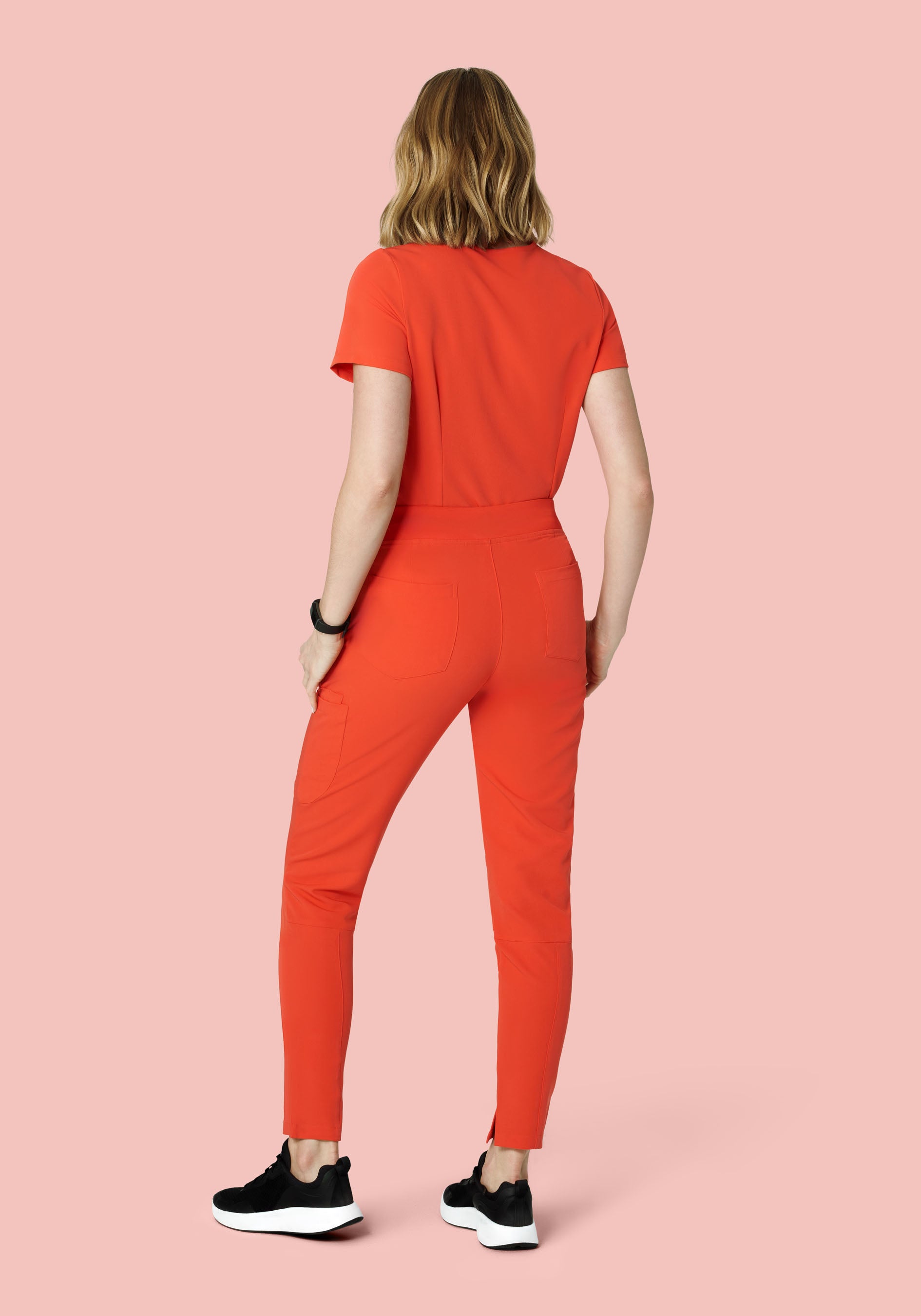 6 Pocket Slim Pants Sunset Orange