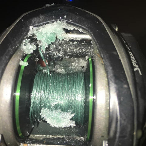 frozen reel spool