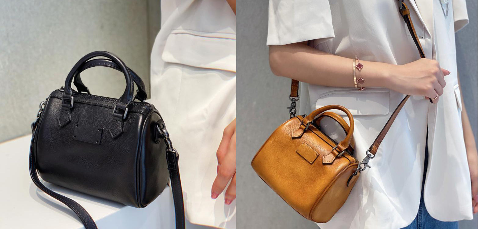 Mini Leather Shoulder Handbag Purse Leather Crossbody Purse
