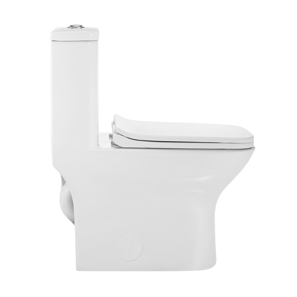 Carre One-Piece Elongated Toilet Dual-Flush 1.1/1.6 gpf with 10
