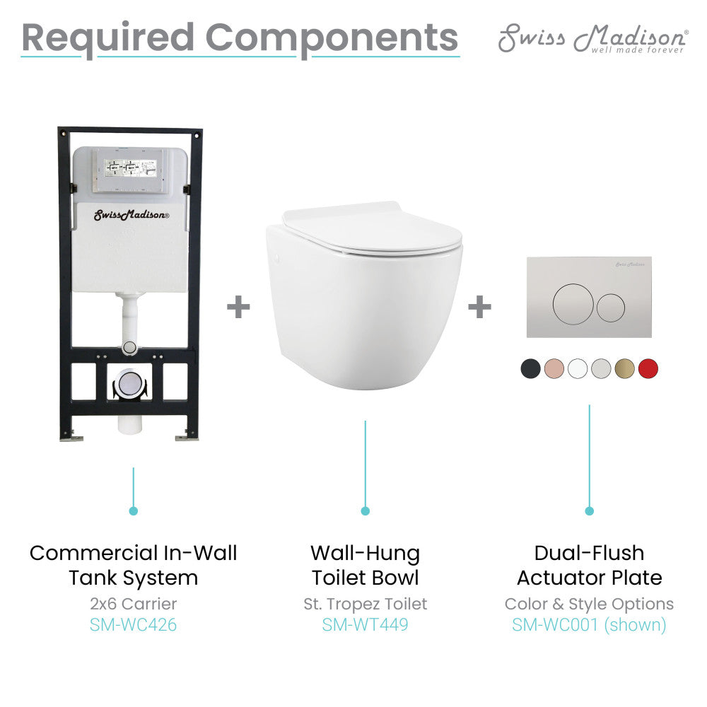 Fantome M 2x6 Concealed In-Wall Toilet Tank Carrier System