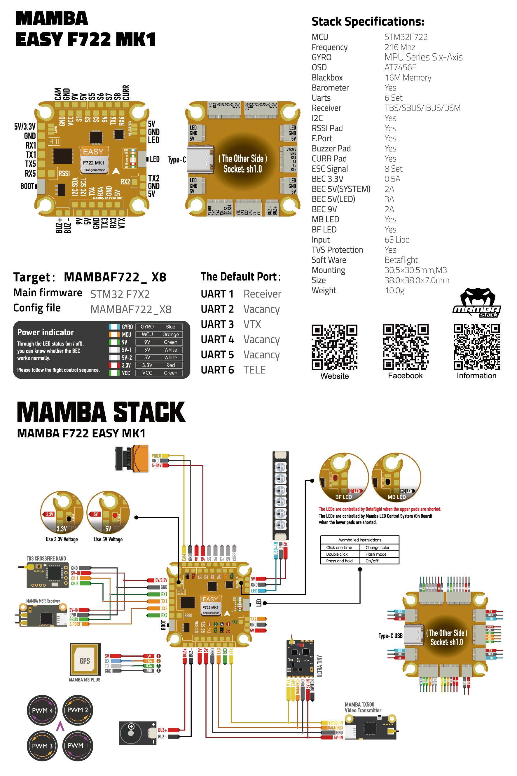 Mamba Stack Pinout DIATONE OFFICIAL