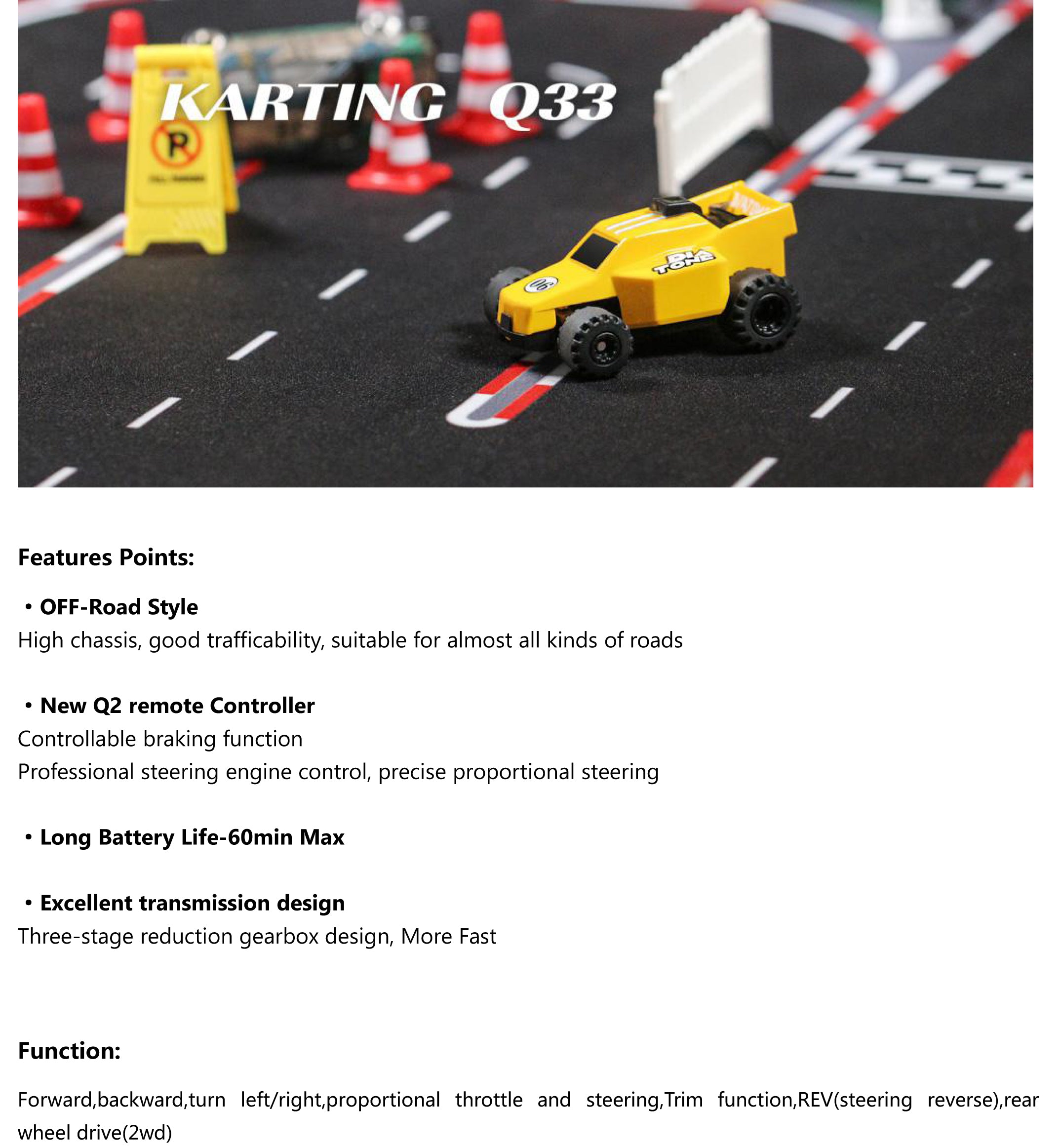 Diatone 1:76 Q33 Karting FPV RTR Car Kit 10 Diatone 1:76 Q33 Karting FPV RTR Car Kit -Drone Discount Store Q33 Karting B 1