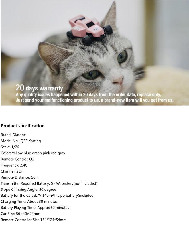 Diatone 1:76 Q33 Karting FPV RTR Car Kit 12 Diatone 1:76 Q33 Karting FPV RTR Car Kit -Drone Discount Store