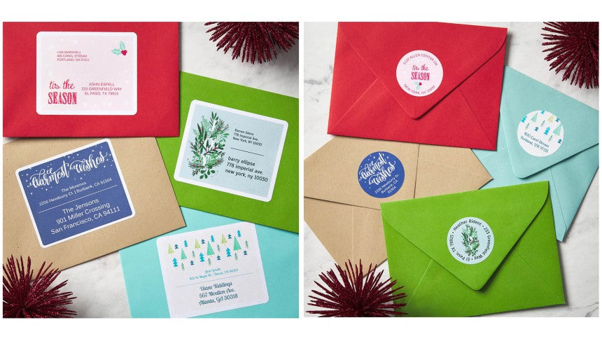How to create mail labels for xmas cards