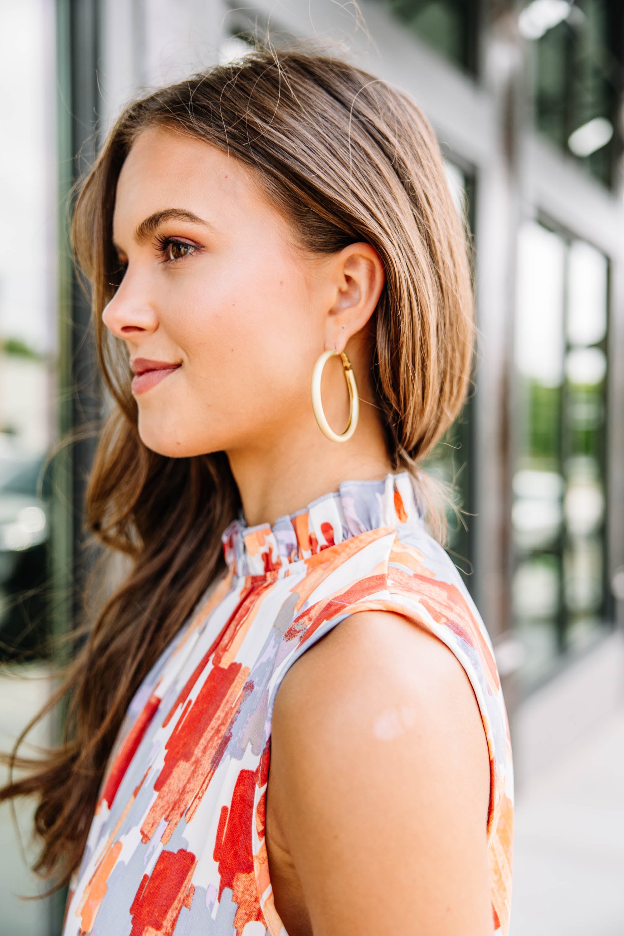 Best Of Me Matte Gold Hoops