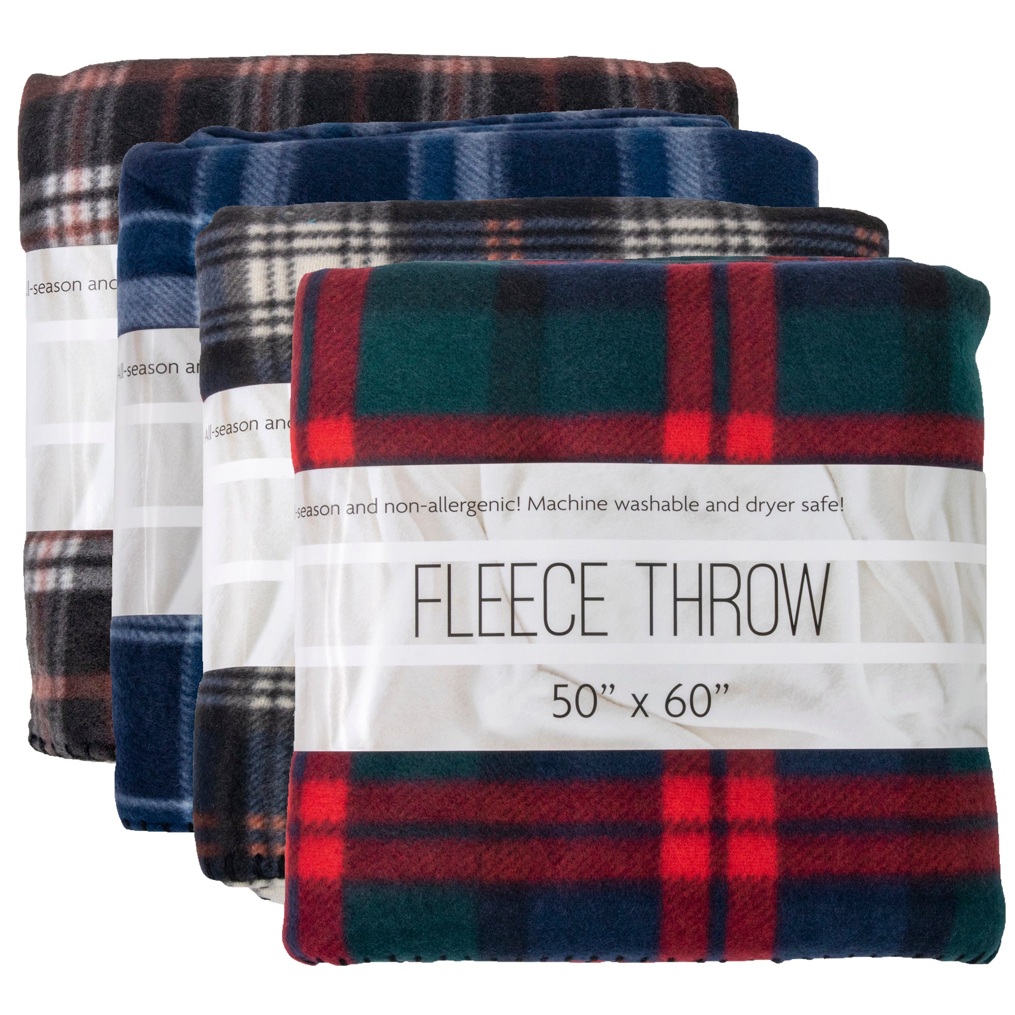 Wholesale Plaid Fleece Blankets 50