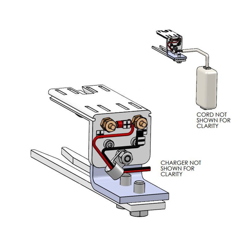 C-series charger with end stop assembly