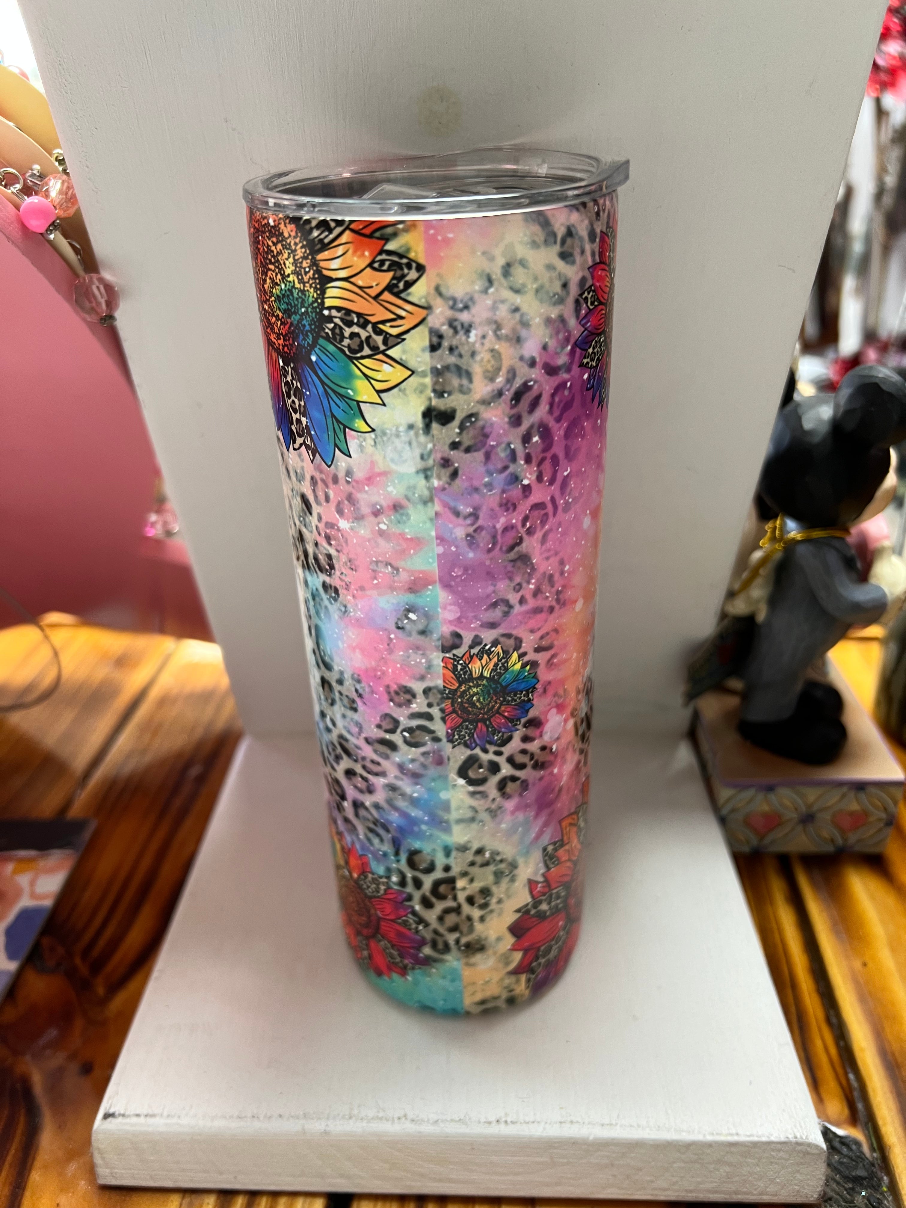 Tie Dye Sunflower Bluetooth Speaker Tumbler