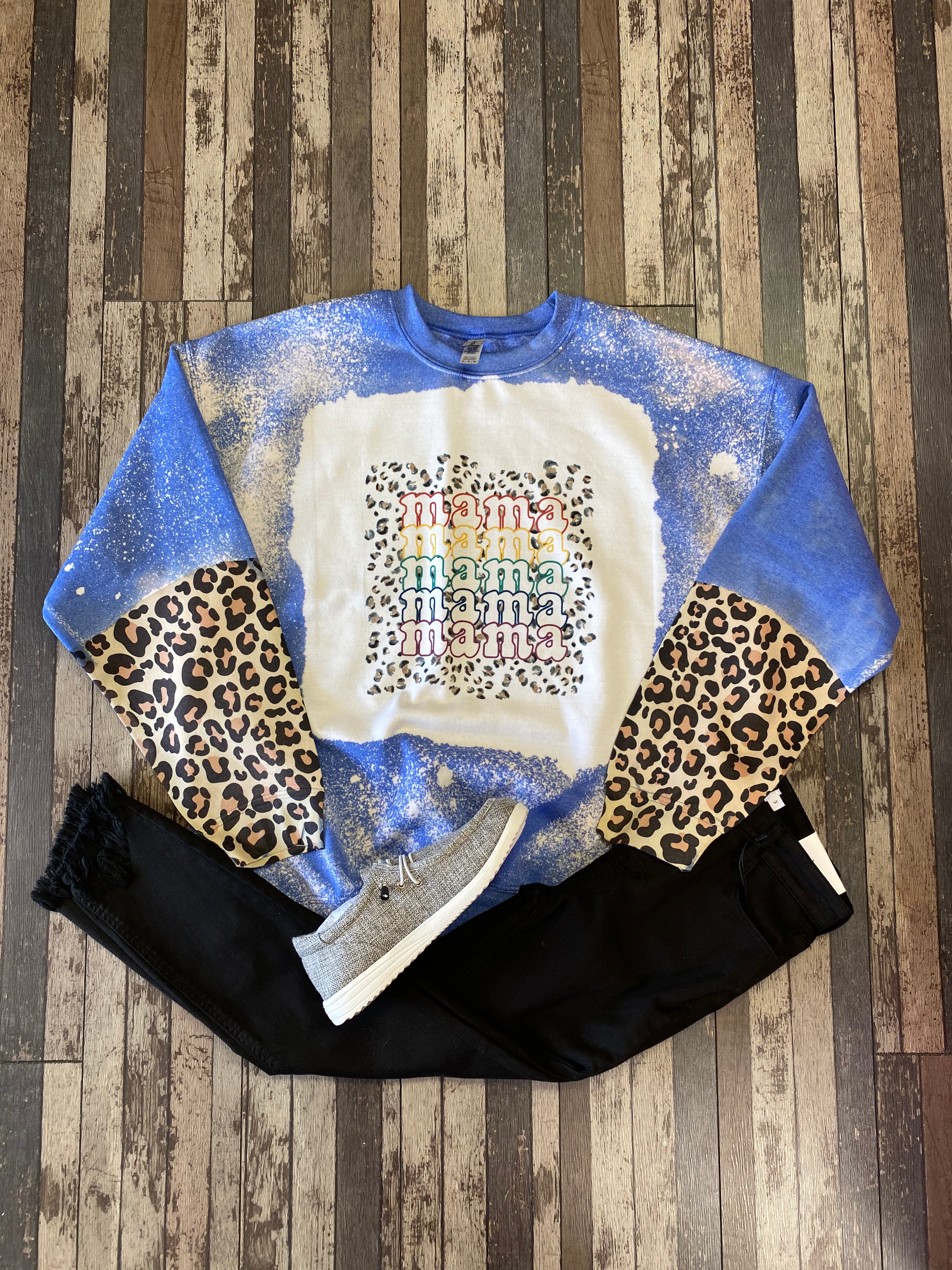 Colorful Mama Bleached Sweatshirt