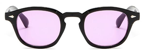 Fashion Johnny Depp Style Round Sunglasses Clear Tinted Lens