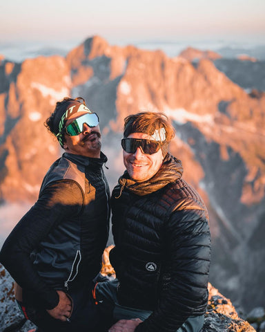 two climb mountainer wear queshark glasses 
