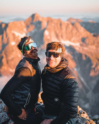 two climb mountainer wear queshark glasses