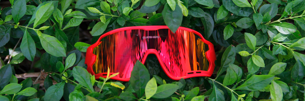 queshark cycling glasses sunglasses Red lens (2)